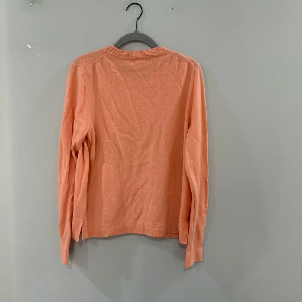 J Crew Sweater 100% Cashmere Crewneck in Pale Guava K1313